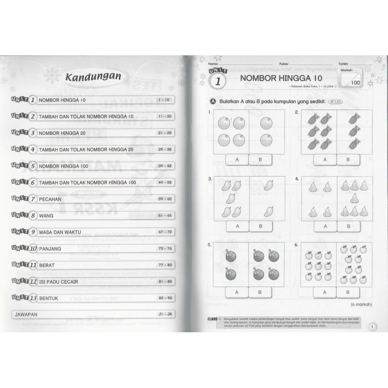 Tes Topikal Standard PPPM Math 1