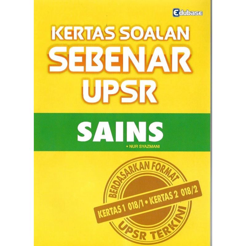 Kertas Soalan Sebenar UPSR Sains
