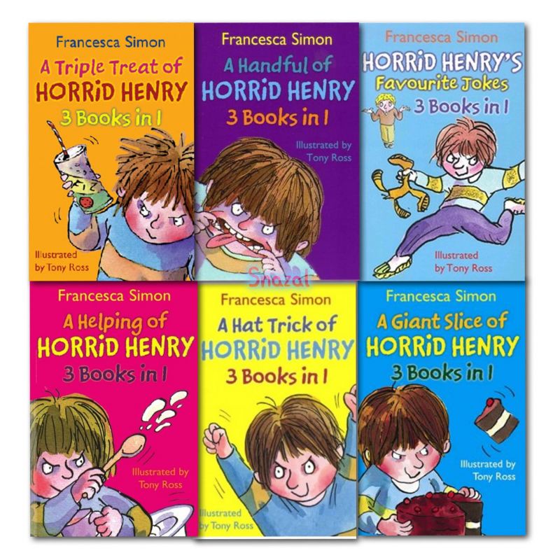 Horrid Henry 18 titles in 6 books set