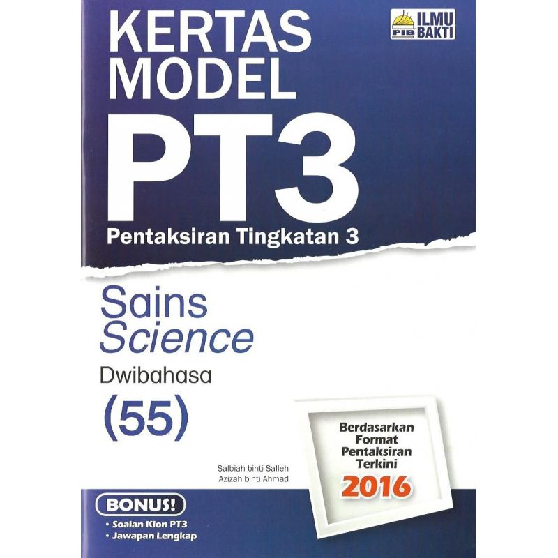 Kertas Model PT3 Sains (Dwibahasa)