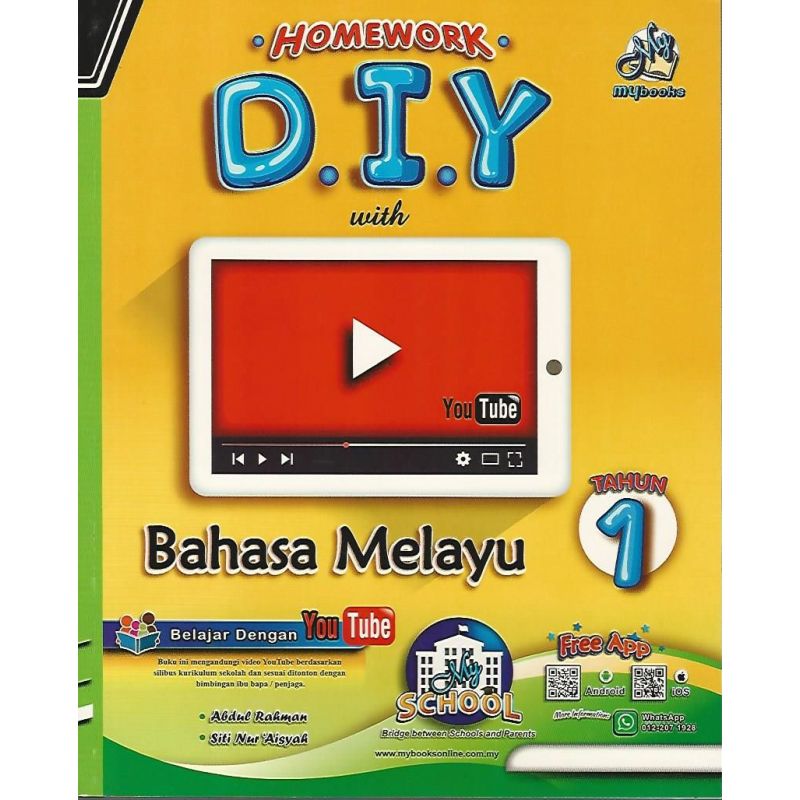 Homework DIY with YouTube Bahasa Melayu Tahun 1