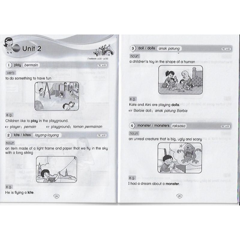 CEFR Aligned English Vocabulary Resource Book For Primary Level Year 1 SK