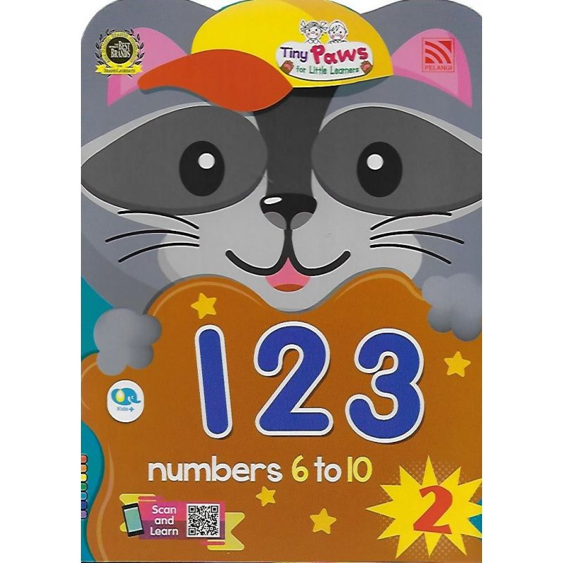 Tiny Paws 123 Book 2 (numbers 6 to 10)